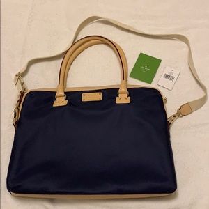 NWOT Kate Spade Navy Laptop Bag